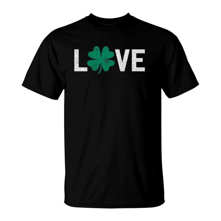 Cute Green Love St Patrick's Day Irish T-Shirt