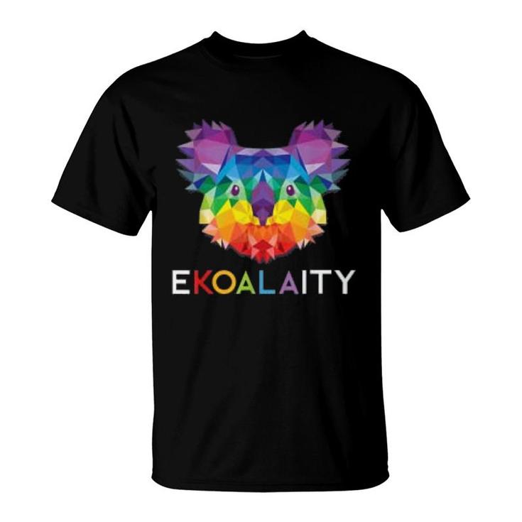 Cute Koala Rainbow Flag Gay Pride T-Shirt