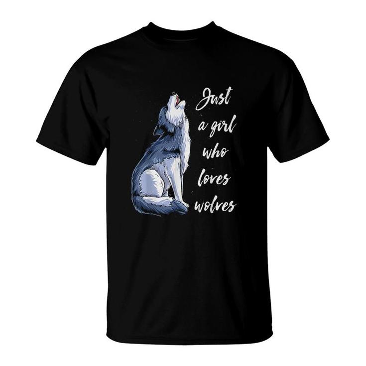 Cute Little Wolf Howling T-Shirt