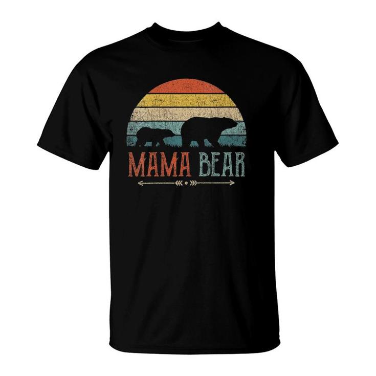 Cute Mama Bear  Vintage Mother's Day Retro Mom T-Shirt