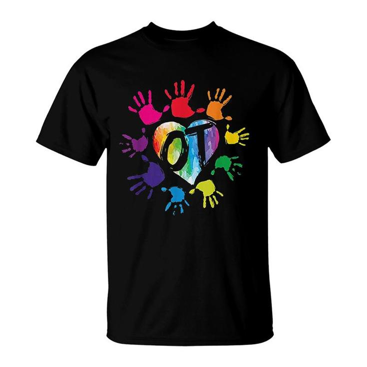 Cute Ot Hands Occupational Therapy Gift T-Shirt