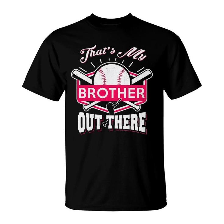 Cute Proud Baseball Sister Gift For Sisters T-Shirt