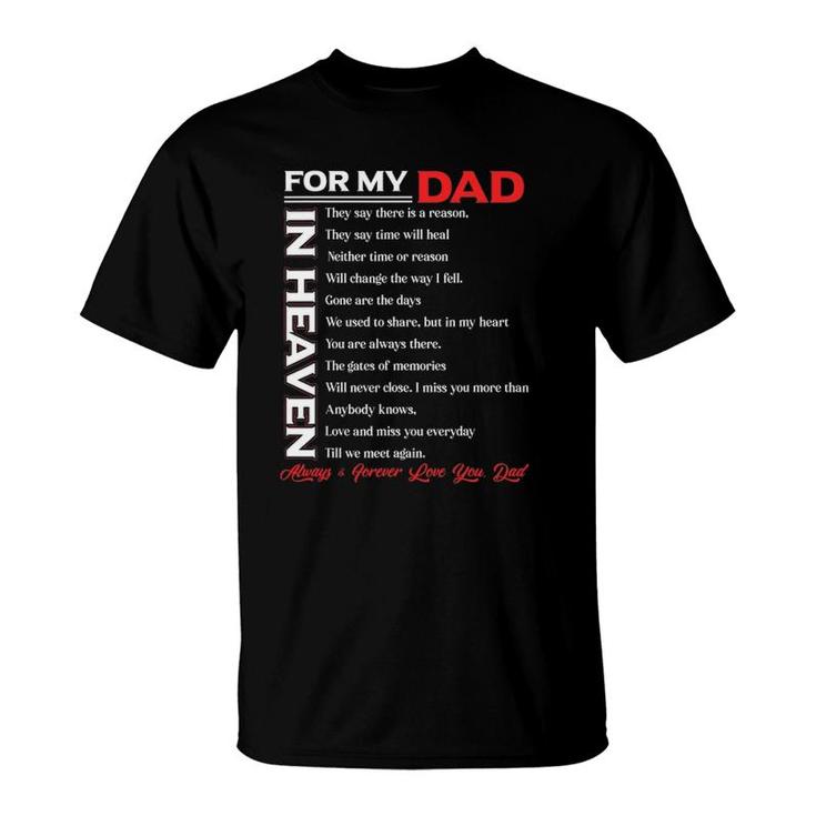 Dad My Angels In Memory Of Parents In Heaven T-Shirt