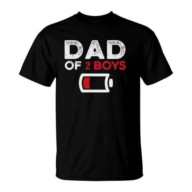 Dad Of 2 Boys Father's Day Gifts T-Shirt