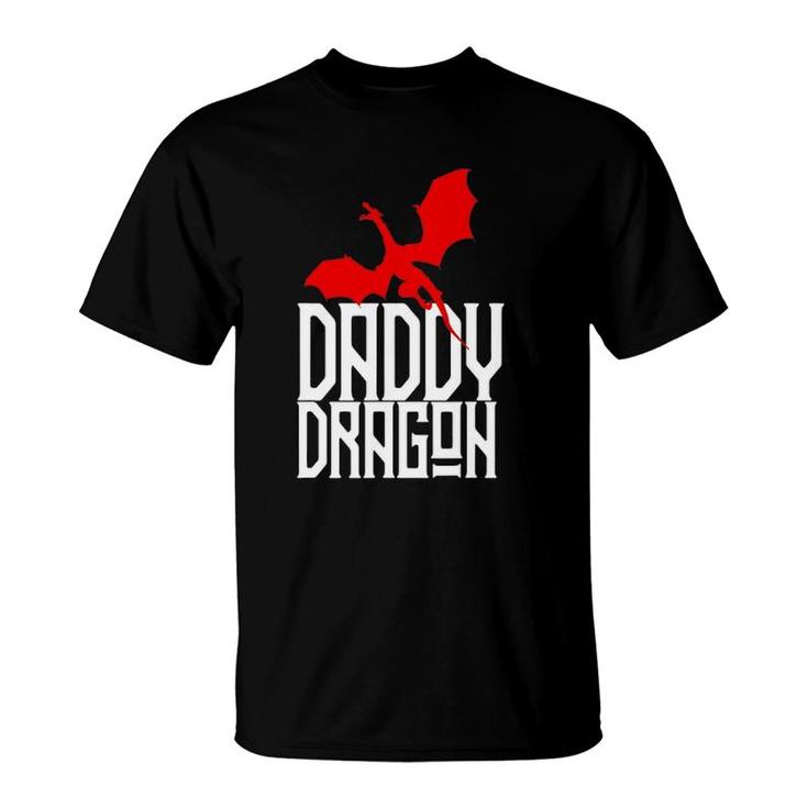 Daddy Dragon  Matching Family Tribe Red Dad Father T-Shirt
