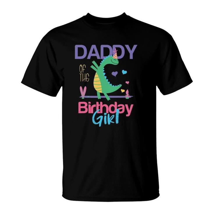 Daddy Of The Birthday Girl Dinosaur Theme Matching Family T-Shirt