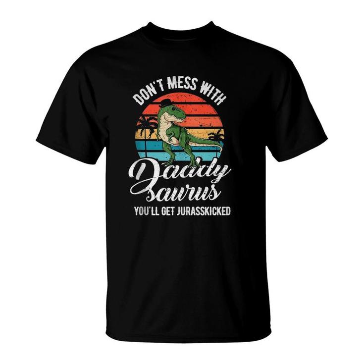 Daddysaurus Rex Dinosaur Daddyrex Father's Day Dino Dad  T-Shirt
