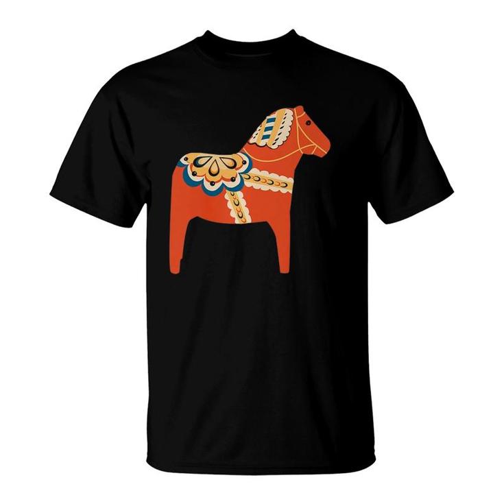 Dala Horse - Tradition In Sweden From 17Th Century T-Shirt