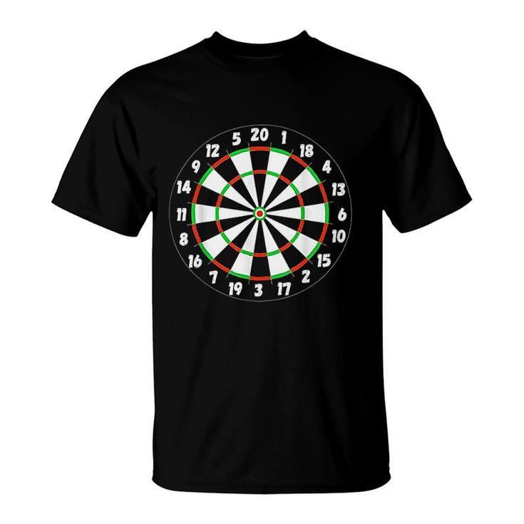 Darts Board Games Target T-Shirt