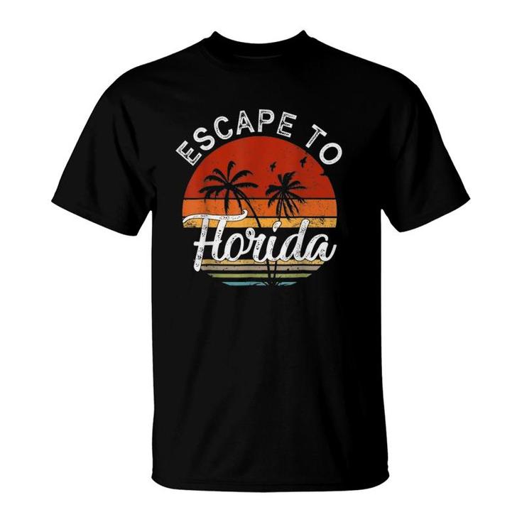 Desantis Escape To Florida Vintage Funny T-Shirt