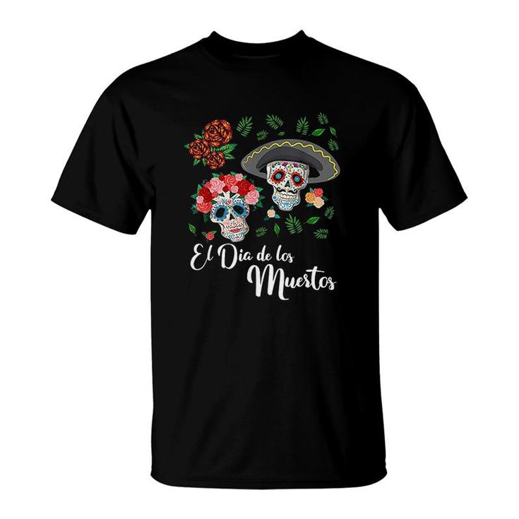 Dia De Los Muertos Skull  Day Of The Dead T-Shirt