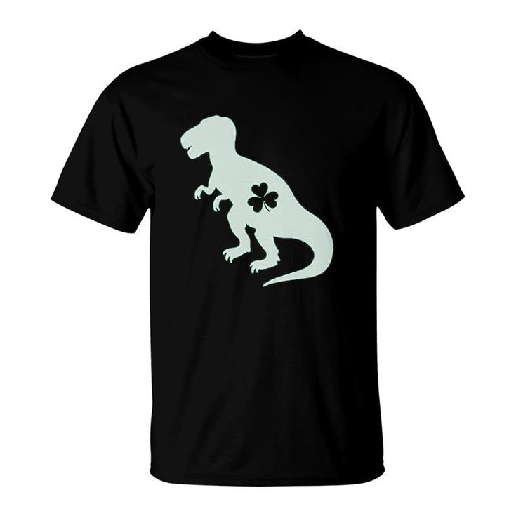 Dinosaur Clover St Patricks Day Gift T-Shirt