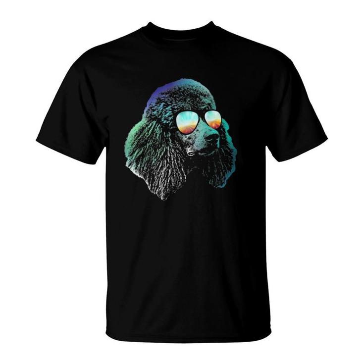 Disco Groovy Poodle With Sunglasses T-Shirt