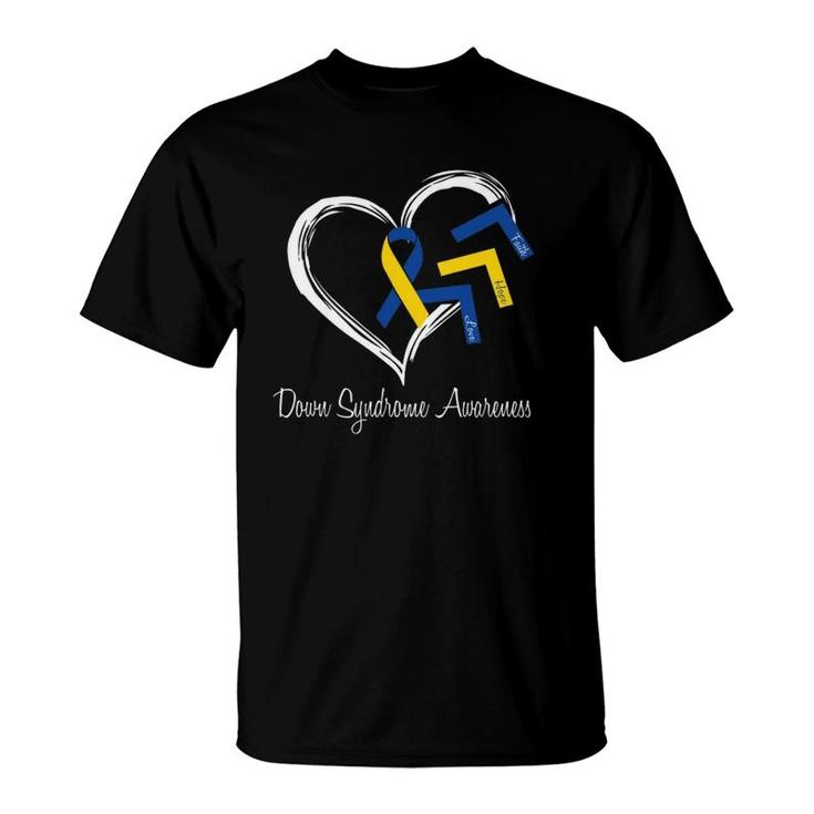 Down Syndrome Awareness Month Costume Ribbon T-Shirt