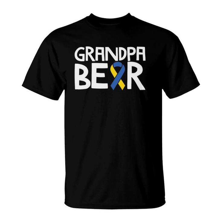 Down Syndrome Awareness S T21 Day  Grandpa Bear T-Shirt