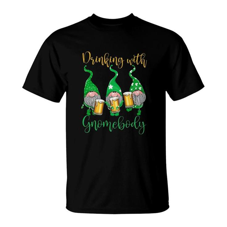 Drinking With Gnomebody Beer T-Shirt