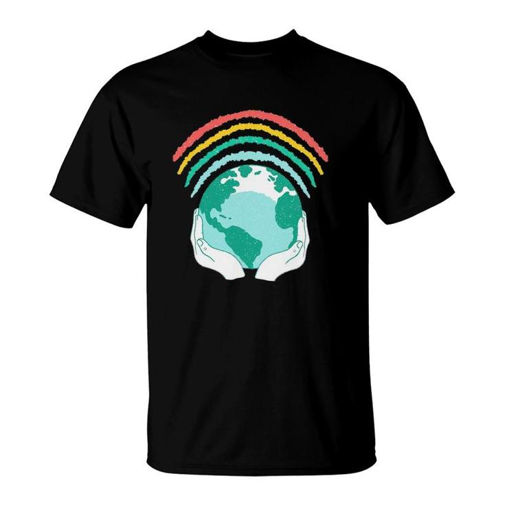 Earth Rainbow Save The Earth T-Shirt