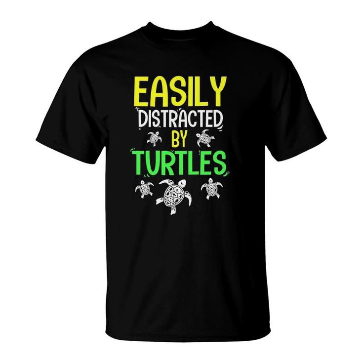 Easily Distracted By Turtles Sea Turtle T-Shirt