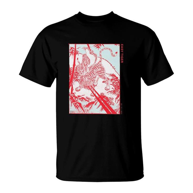 Easy Tiger Vintage Asian Art Year Of The Tiger 2022 T-Shirt