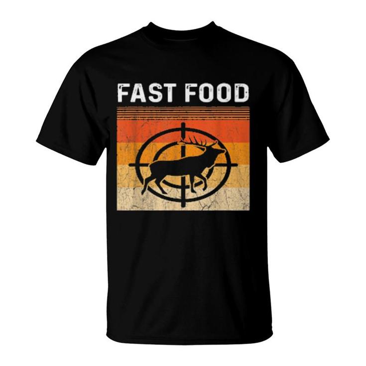 Eat More Fast Food Deer Hunting Hunting Boys  T-Shirt