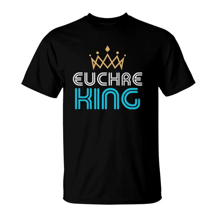 Euchre King Gift For Men Dad Or Grandpa T-Shirt