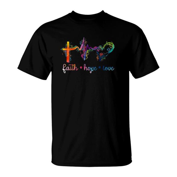 Faith Hope Love Nursing Student Medical Nurse Cool Gifts T-Shirt