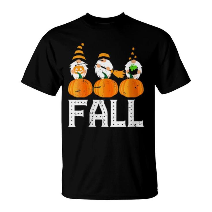 Fall Gnomes Autumn Halloween Gnome Party Squad  T-Shirt