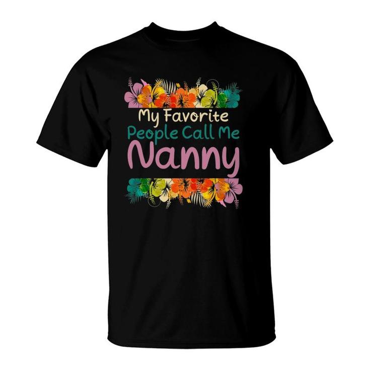 Favorite Nanny Mother's Day  For The Best Nanny T-Shirt