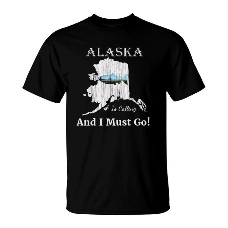 Fish Alaska Is Calling And I Must Go Souvenirs  T-Shirt