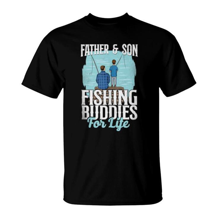 Fishing Buddies Dad Father Son T-Shirt