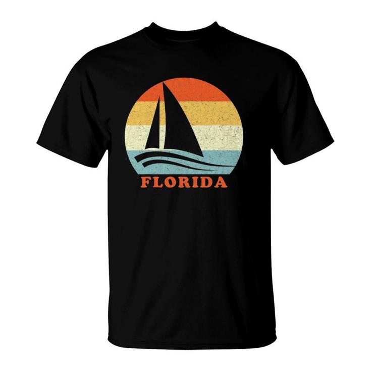 Florida Vacation Vintage Retro Sailboat T-Shirt