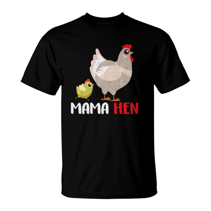 Fun Mother's Day Mama Hen Gift Design Farm Animal  T-Shirt