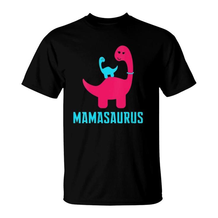 Funny And Cute Of Gift Mamasaurus Dino Themed For Mother T-Shirt