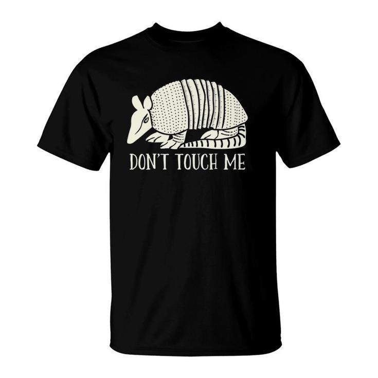 Funny Armadillo Don't Touch Me Graphic Pullover T-Shirt