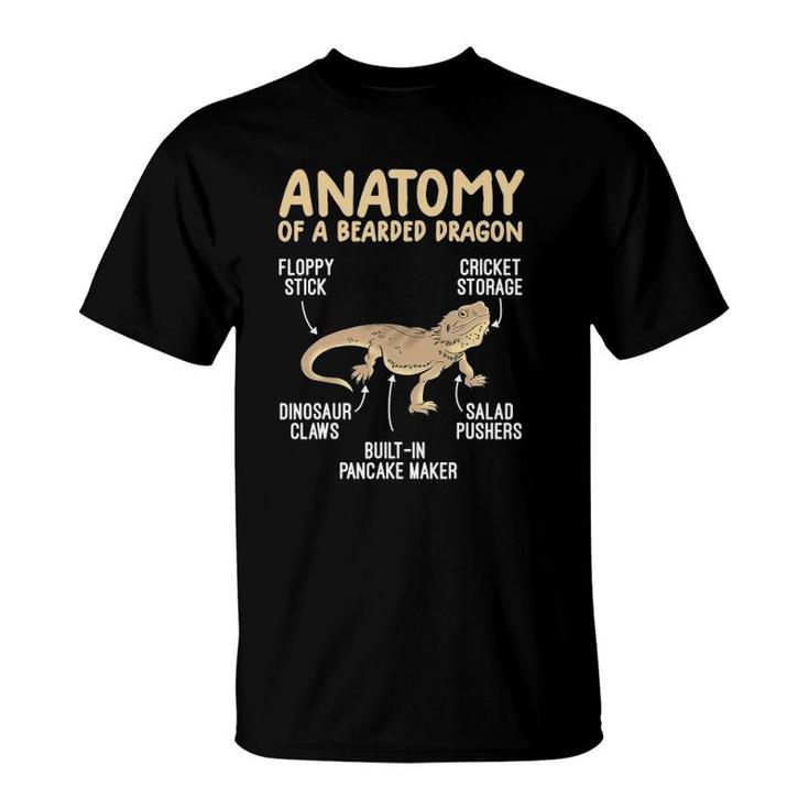 Anatomy Of A Komodo Dragon The Bearded Dragon T-Shirt