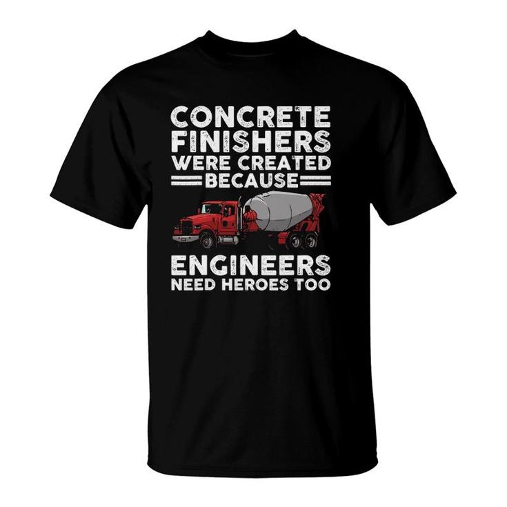Funny Concrete Finisher Design For Men Dad Concrete Workers T-Shirt