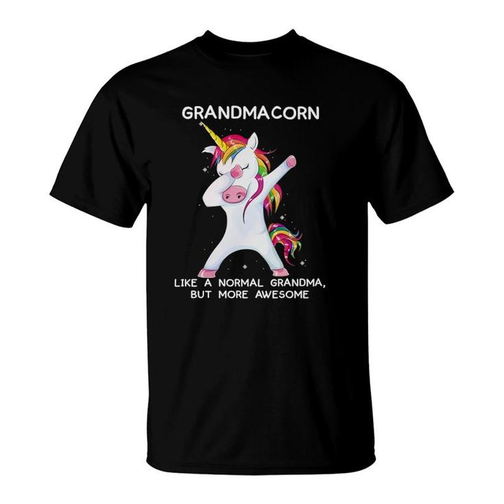 Funny Dabbing Unicorn Grandma, Grandmother Dab Unicorns T-Shirt