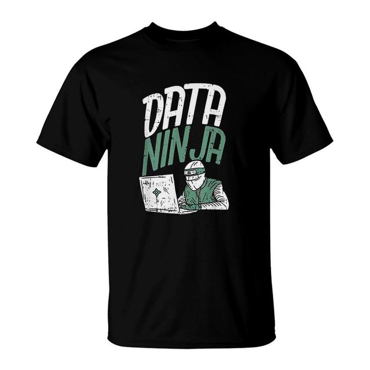 Funny Data Scientist Gift  Data Ninja Engineer T-Shirt