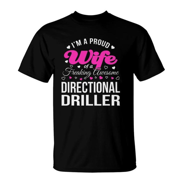 Funny Directional Driller's Wife Gift T-Shirt