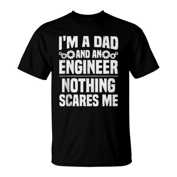 Funny Engineer Dad Art Father Day Engineerings  T-Shirt