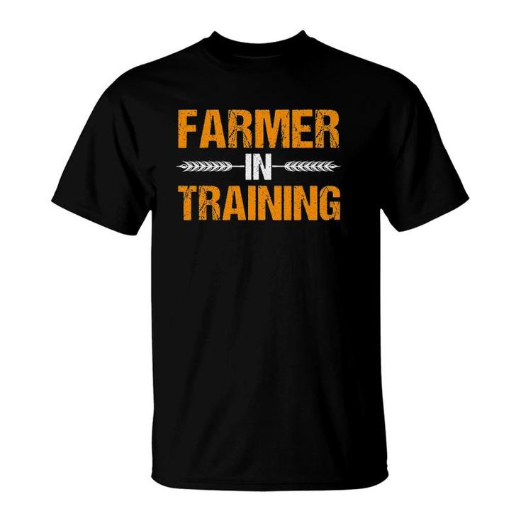 Funny Farmer In Training Apparel Farm Farming T-Shirt