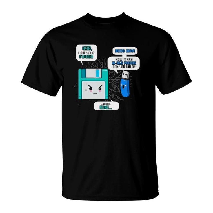 Funny Floppy Usb I Am Your Father Computer Geek Gift T-Shirt