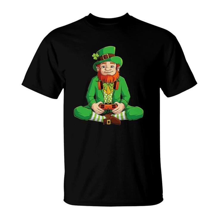 Funny Gamer St Patricks Day  Kids Boys Men Video Game T-Shirt