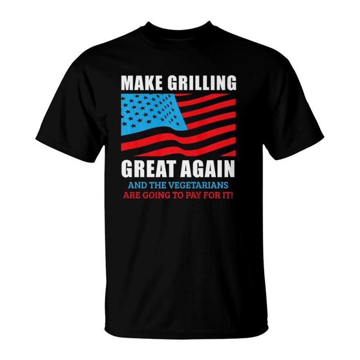 Funny Make Grilling Great Again Pro Trump Bbq Pit Master Dad  T-Shirt