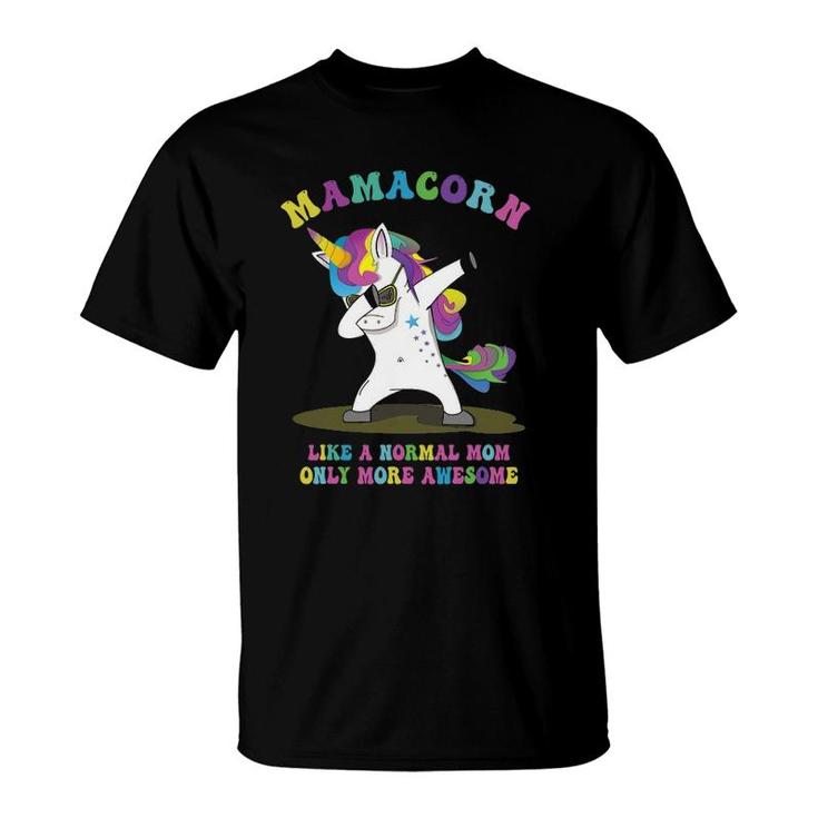 Funny Mamacorn Dabbing Unicorn Mother's Day Mother Mom T-Shirt