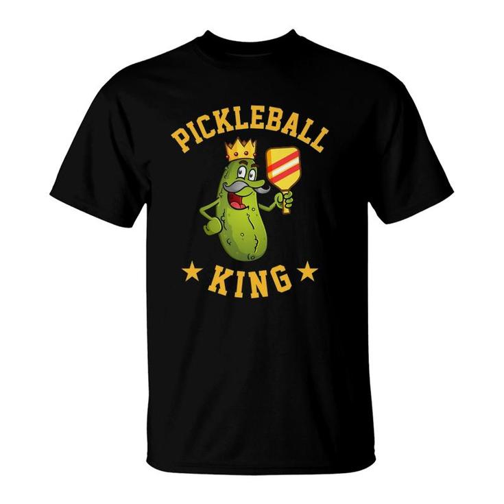 Funny Pickleball King Gift For Men Dad Or Grandpa T-Shirt