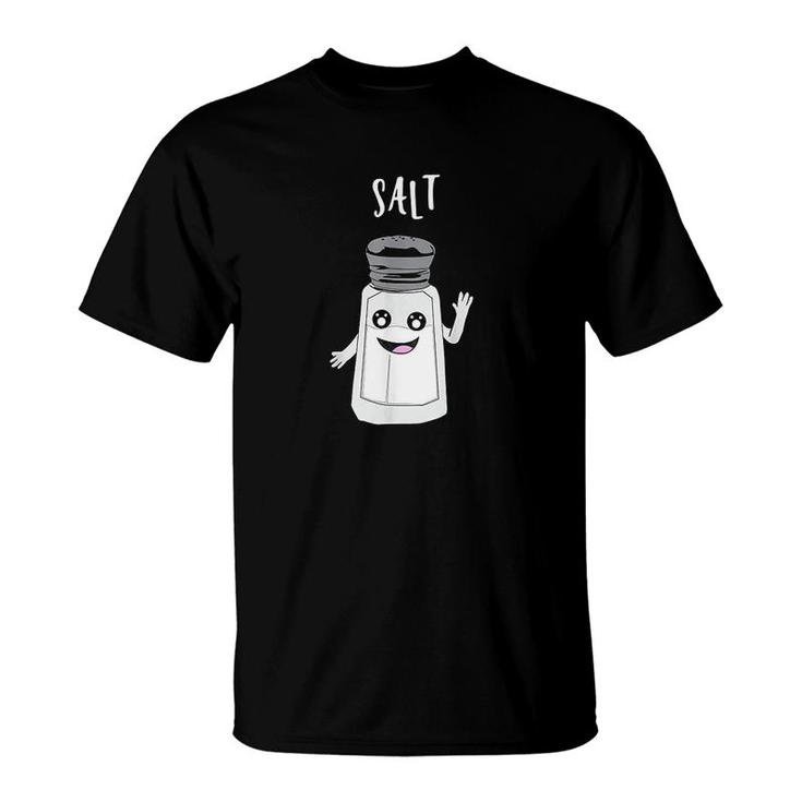 Funny Salt And Pepper Duo Valentines Halloween Easy Costume  T-Shirt