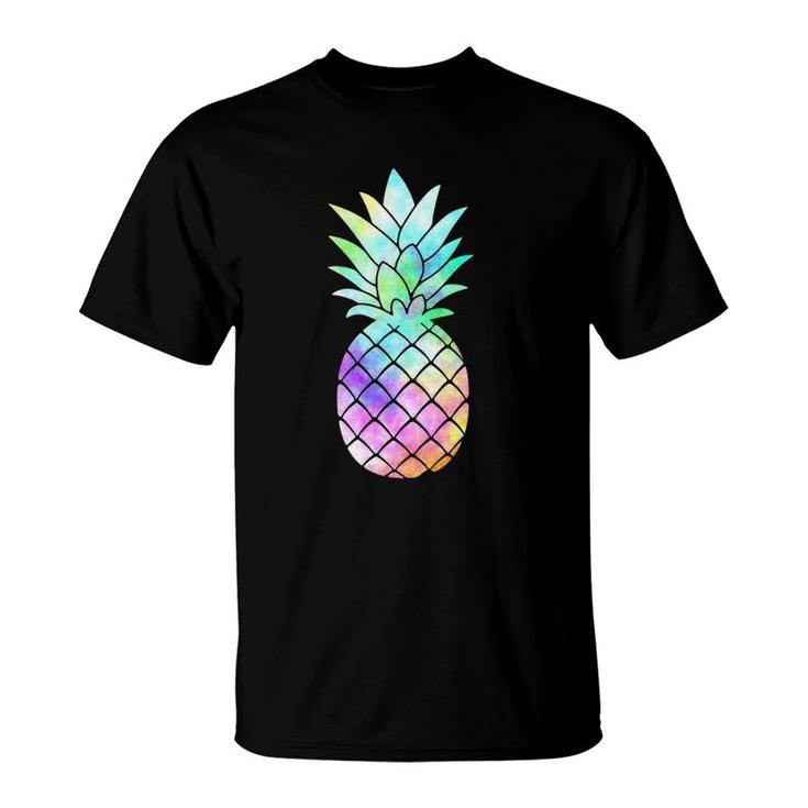 Funny Sizzling Summer Pineapple Tie Dye Matching T-Shirt