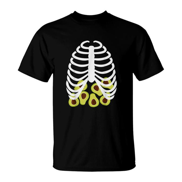 Funny Skeleton Avocado T-Shirt