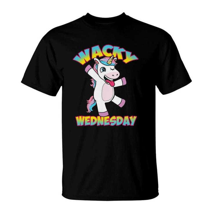 Funny Unicorn Wednesdays Wacky Wednesday Unicorn T-Shirt